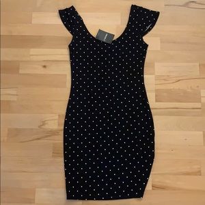 Black and White Polka Dot Dress